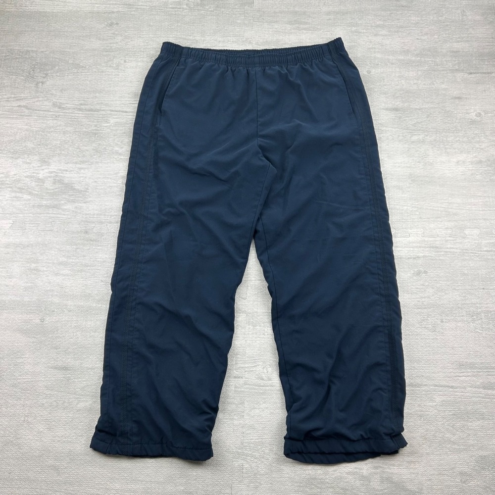 Vintage Y2K Nike Track Sweatpants Size Large‎ Blue Nylon Running Pants Athletic